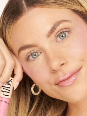 Go To Glossy Balm - Italian Soda - Pink Milkshake Shimmer - Model Image