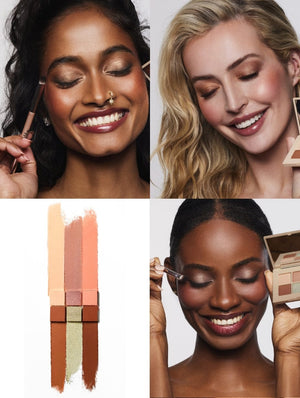 The Palm Palette - Peaches In Hand - Collage Image