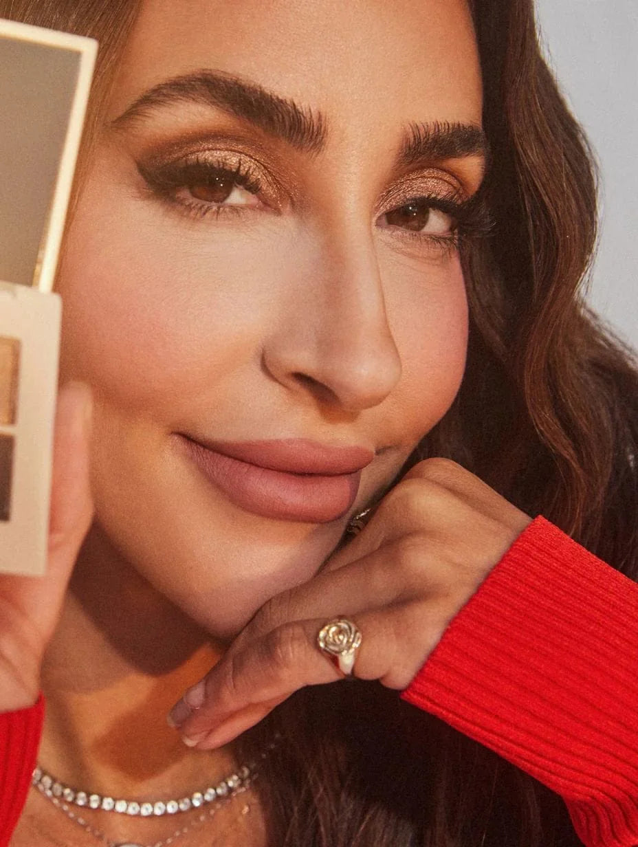 The Palm Palette - Coffee In Hand - Model Image