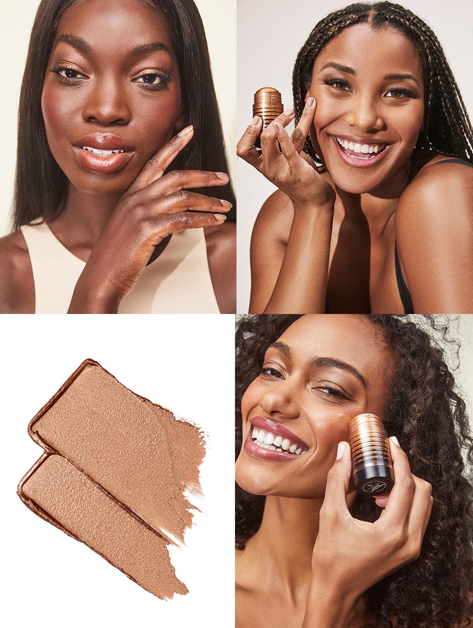 Status Stick - Unbothered Bronze - Collage Image