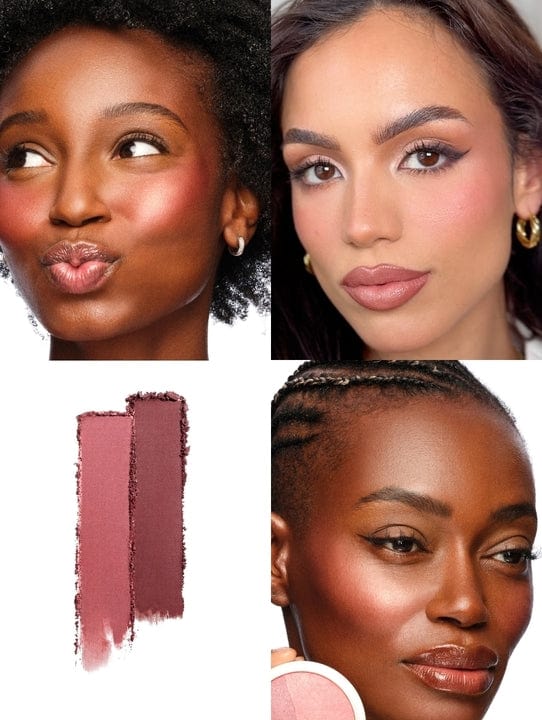 Duet - Backstage - Muted Pink - Mauve / Deep Plum - Collage Image